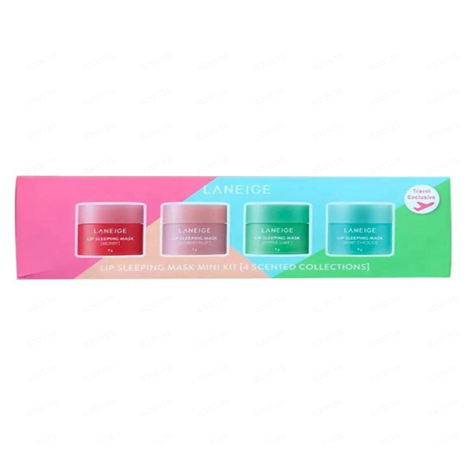 Sunset 8g Laneige Lip Sleeping Mask 4pcs Mini Set Hydrated Maintenance Lip Balm