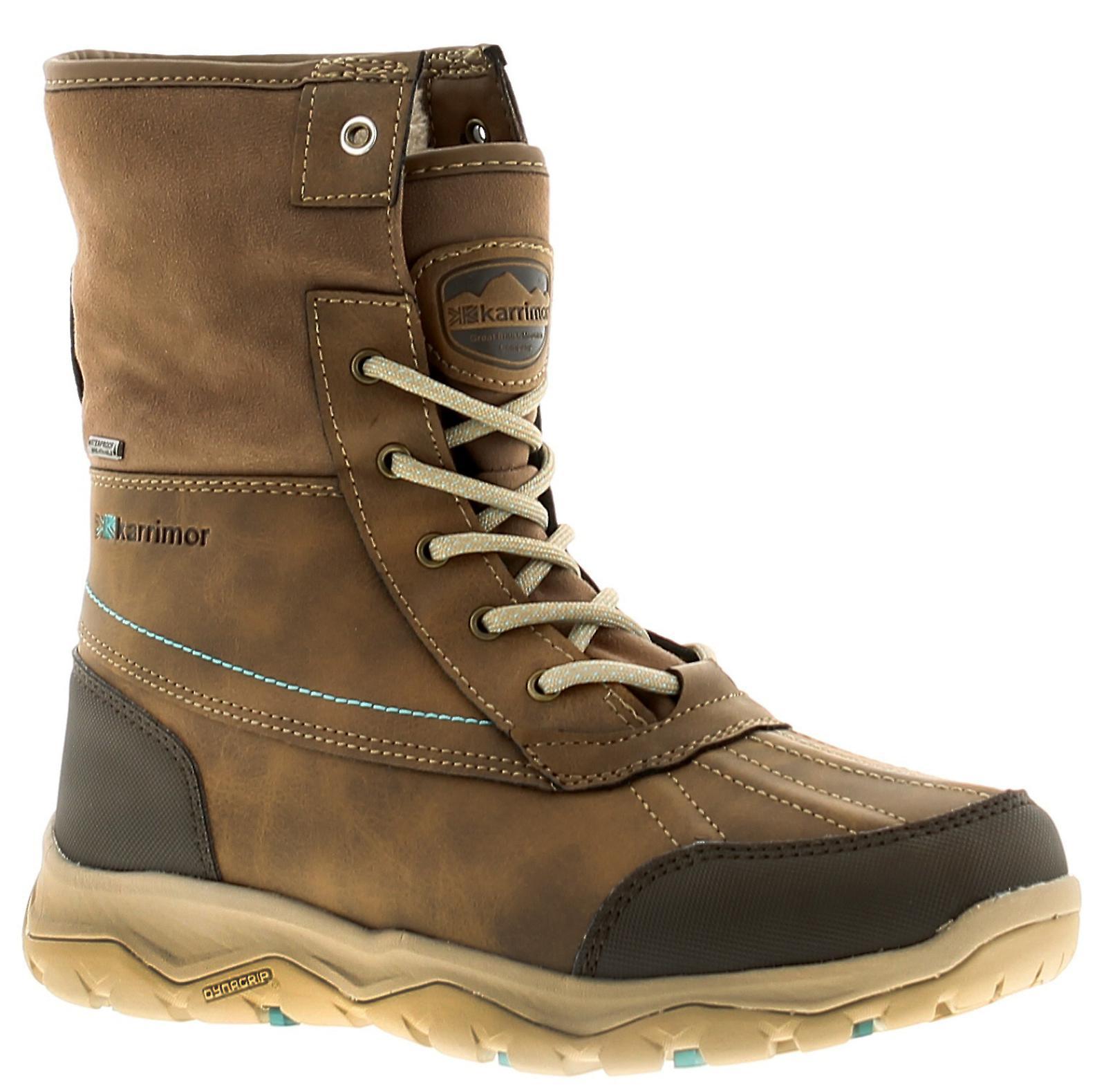 (5 (Adults')) Karrimor Edmonton Womens Ladies Leather Walking Boots Brown UK Size