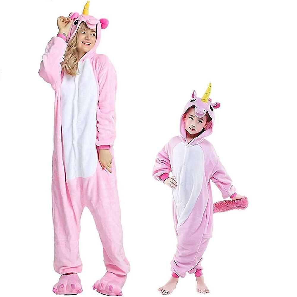 Ilwhe Unicorn Pajamas Pegasus Costume Jumpsuit Adultb L