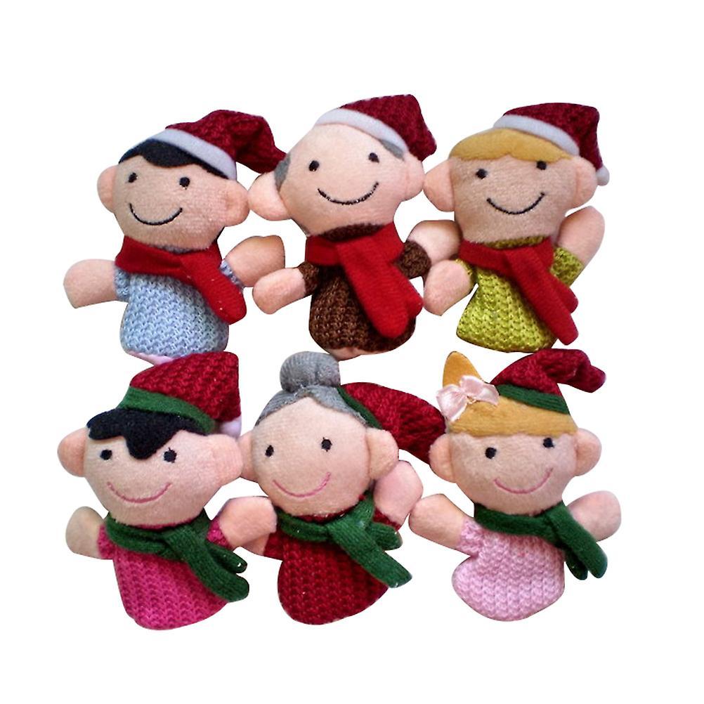 Tinksky 6 Pcs Doll Playsets Kids Finger Puppets Story Finger Puppets Kids Finger Doll