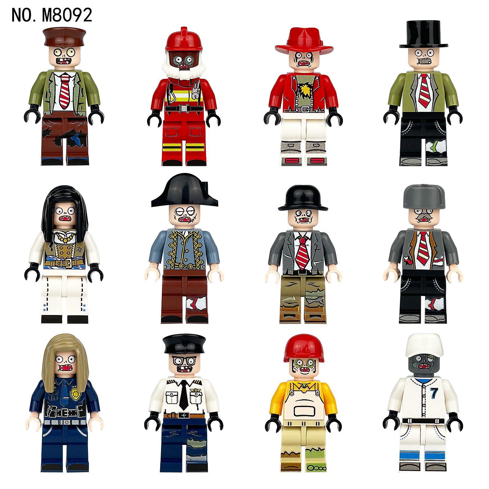 Sfygv M8092 Zombie Minifigure Zombie War Cartoon Professional Building Blocks Assembled Small Particle Doll Toy Gift