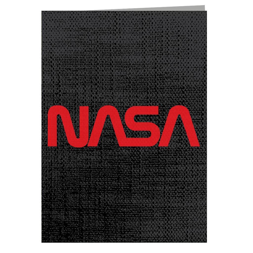 NASA Logo 1975-1992 Greeting Card Black 14.5 x 21cm