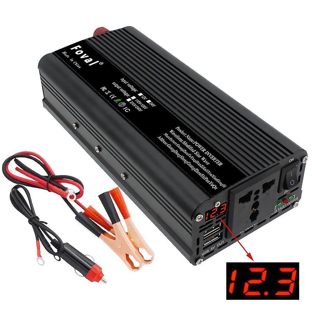 Slowmoose Dual Usb 2000w Watt Dc 12v To Ac 220v Portable Car Power Inverter Charger,