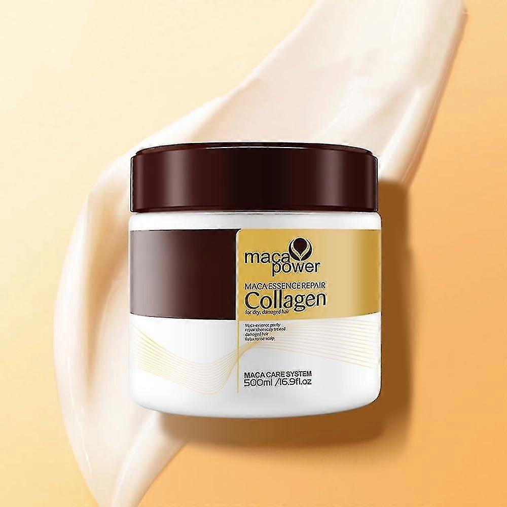 Shenzhenshileidakejimaoyiyouxiangongsi 500ml Collagen Hair Treatment Deep Repair Conditioning Argan Oil, Collagen Hair Mask Essence For Dry Damaged...