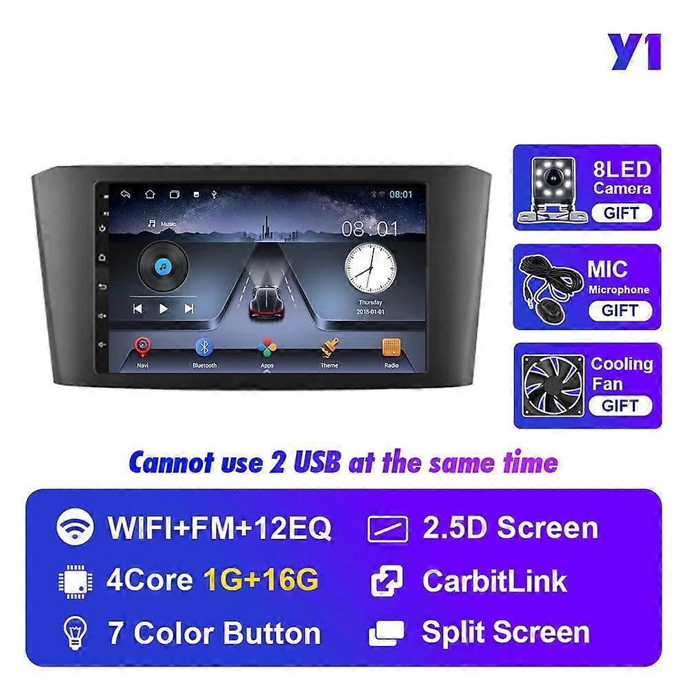 Redkid Android 10 Autoradio For Toyota Avensis T25 2002-2008 Car Radio GPS Navigation IPS Multimedia 2din Carplay Player Video Y1 1G 16G BK