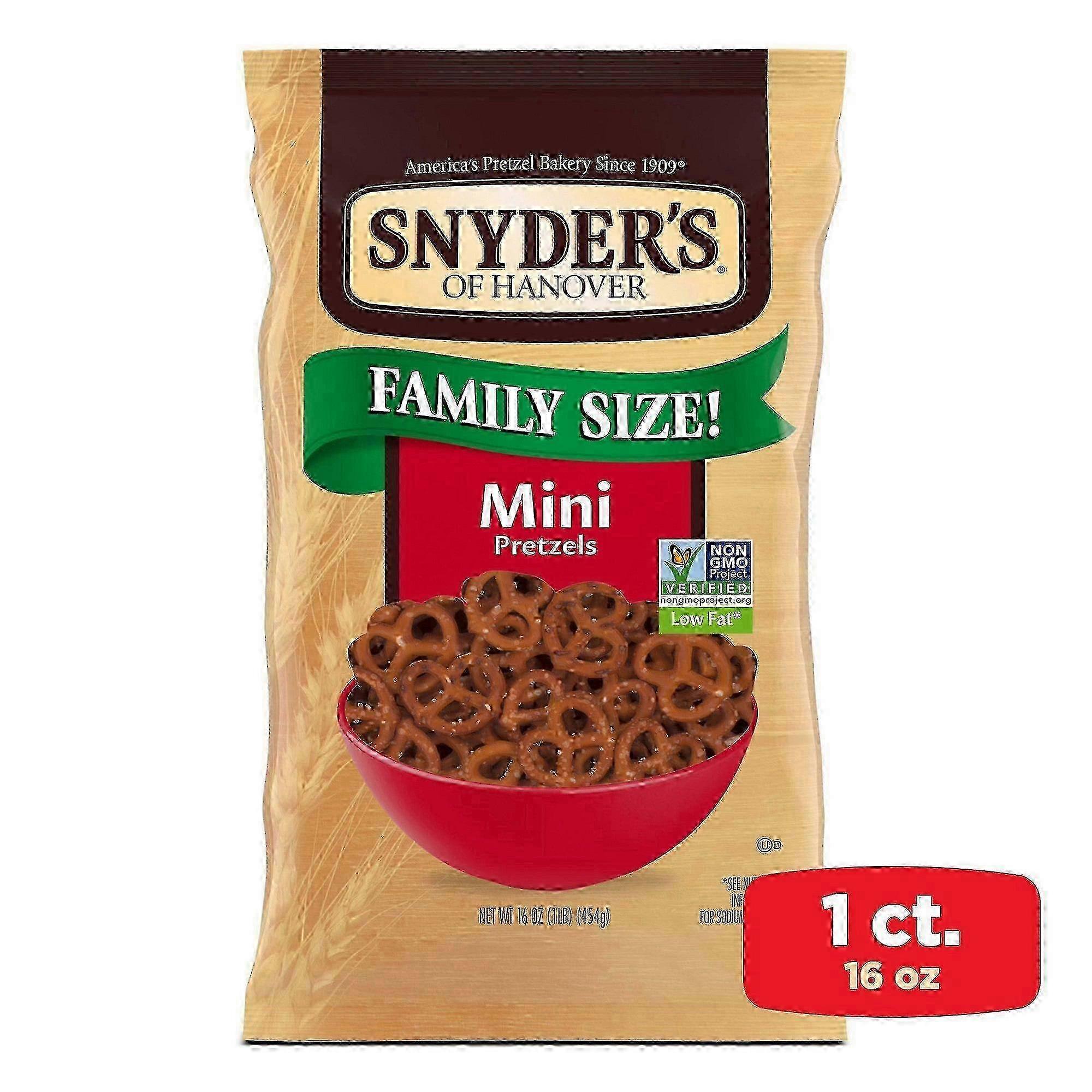 Snyders Of Hanover Snyder's Of Hanover Mini Pretzels, Family Size, 16 Oz