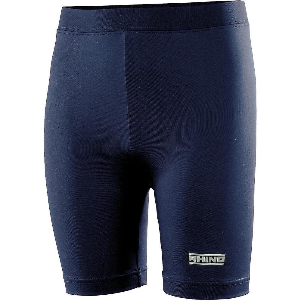 Rhino Boys Lightweight Quick Drying Sporty Baselayer Shorts Navy LY/XLY - (Waist 26/28")