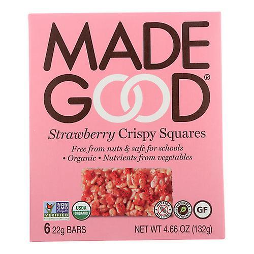 Made Good Madegood Crispy Squares Strawberry, Case of 6 X 4.68 Oz (Pack of 1)