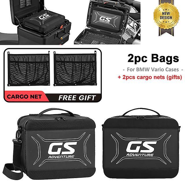 unbrand Vario Case Inner Bags For Bmw R1200gs Lc R 1200gs Lc R1250gs Adventure Adv F750gs F850gs Tool Box Saddle Bags Luggage 2 Black bags