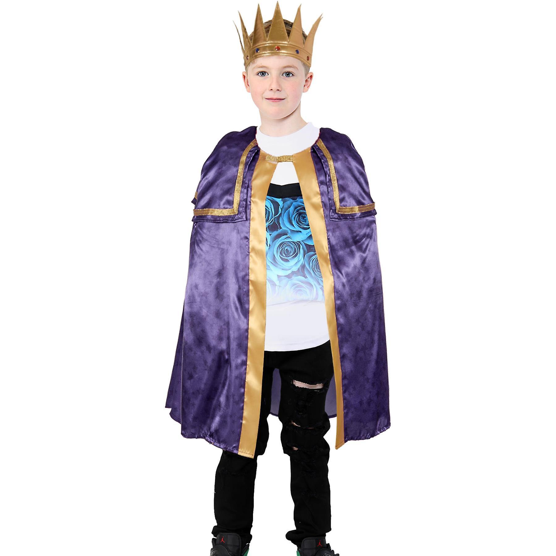 A2Z 4 Kids Kids Boys Xmas Nativity Three Kings Wise Man Costume School Plays Fancy Dress Purple 3-5 Years