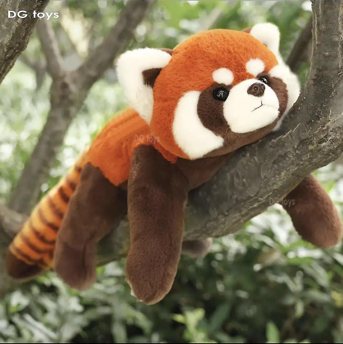 45cm Lifelike Red Panda Stuffed Animals Raccoon Plush Toy Cute Panda Plushie Toy Gift For Kids Girlfriend Birthday Boy Christmas Gift Xixi