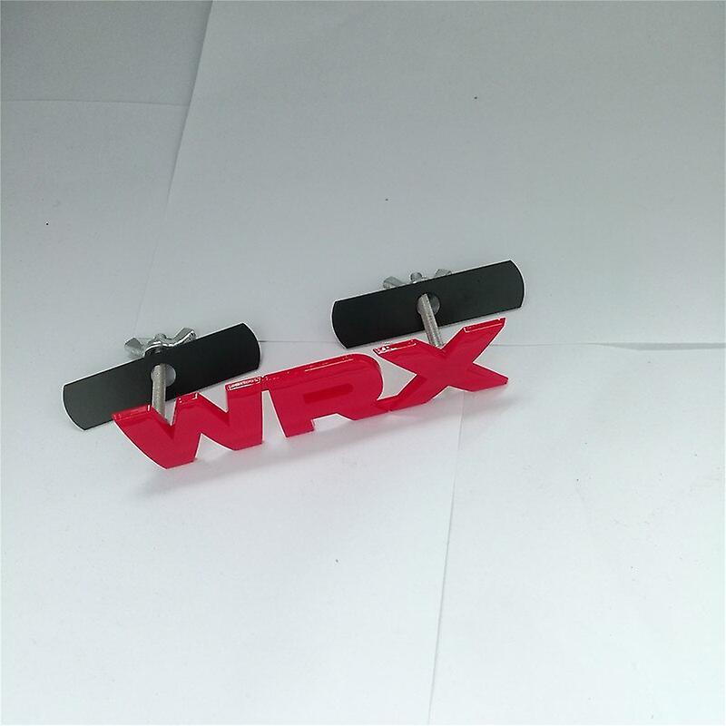 Car Badge 1 PCS ABS WRX Front Grille Emblem Grill Badge For Subaru Legacy Forester Rally WRX WRC Impreza Car Styling red