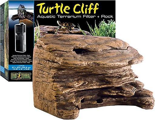 Exo Terra Turtle Cliff + Aquatic Terrarium Filter + Rock M