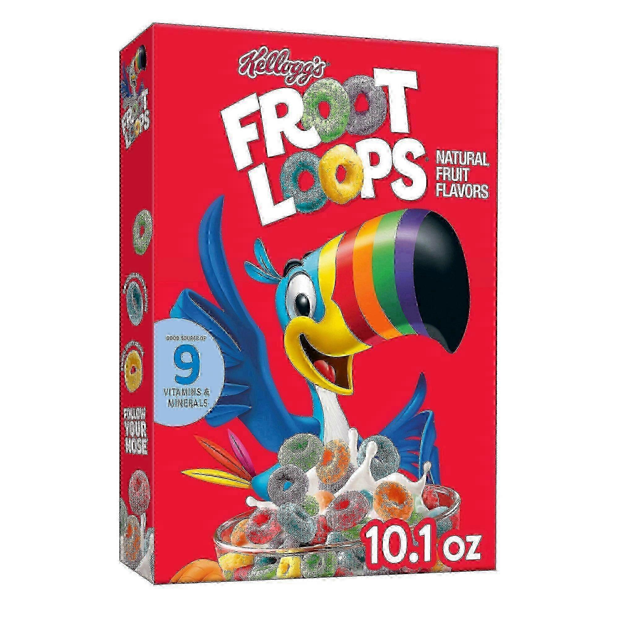 Kellogg's Froot Loops Breakfast Cereal, 10.1 Oz