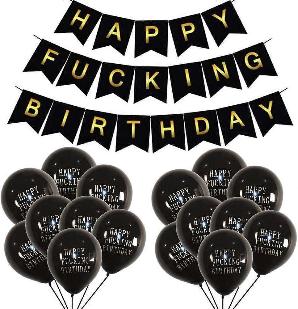 Elrachen Birthday Decoration Accessories Decorative Birthday Happy Birthday Decoration Happy Fucking Birthd