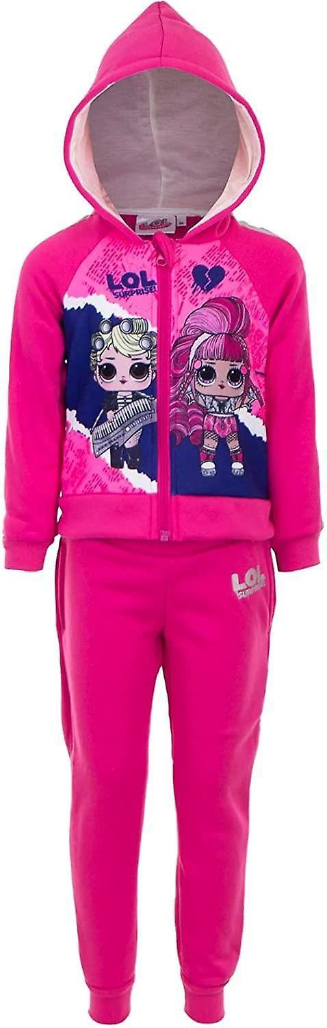 L.O.L. Surprise! Girls HU1106 Lol Surprise Hooded Tracksuit / Jogging Set Fuchsia 9 Years / 134 cm