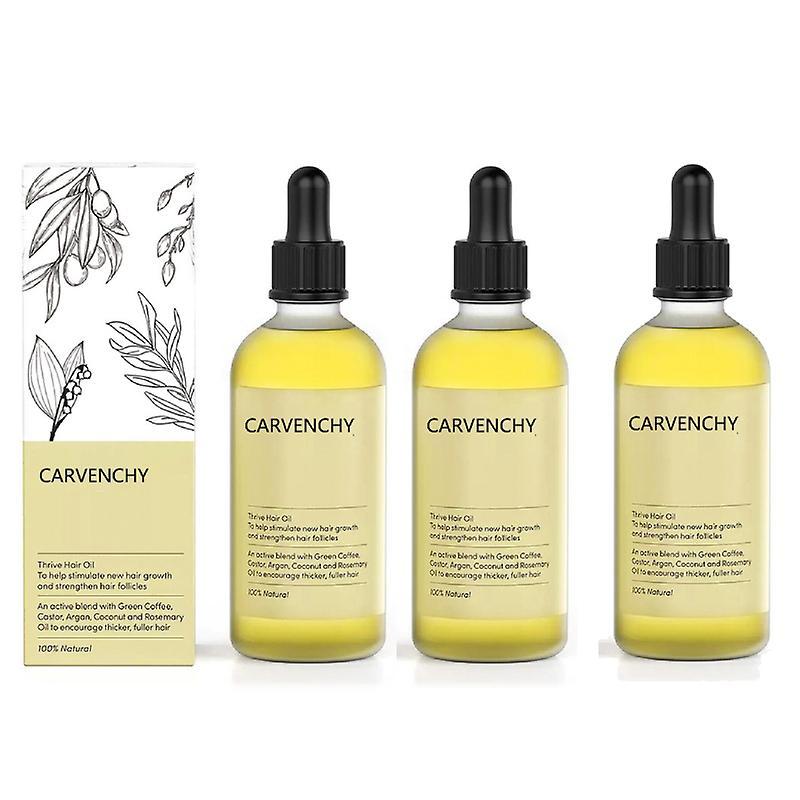 DWSM 3Pcs 60ml Carvenchy Oil, Veganic Oil Anti Treatments Nourishing Scalp -AA175