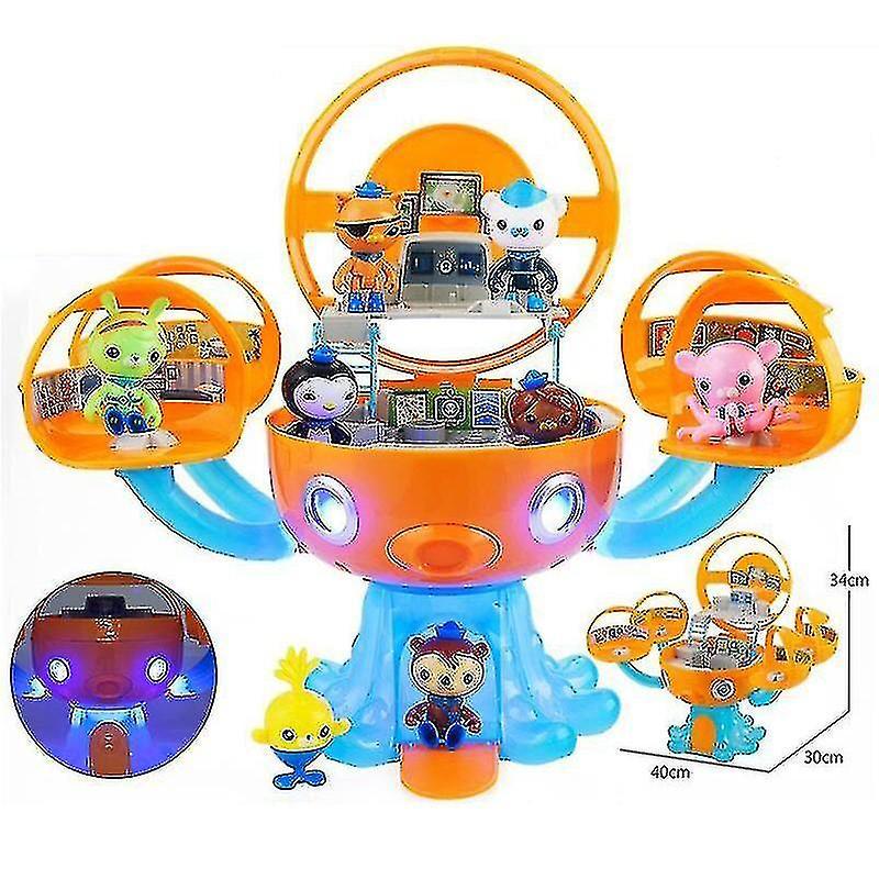 Windo Octonauts Octopod Playset With 8 Characters Light And Sound Action Figure Gup Toys Barnacles Peso Kwazii Dashi Tweak Xmas Gifts 8pcs Doll NO BOX