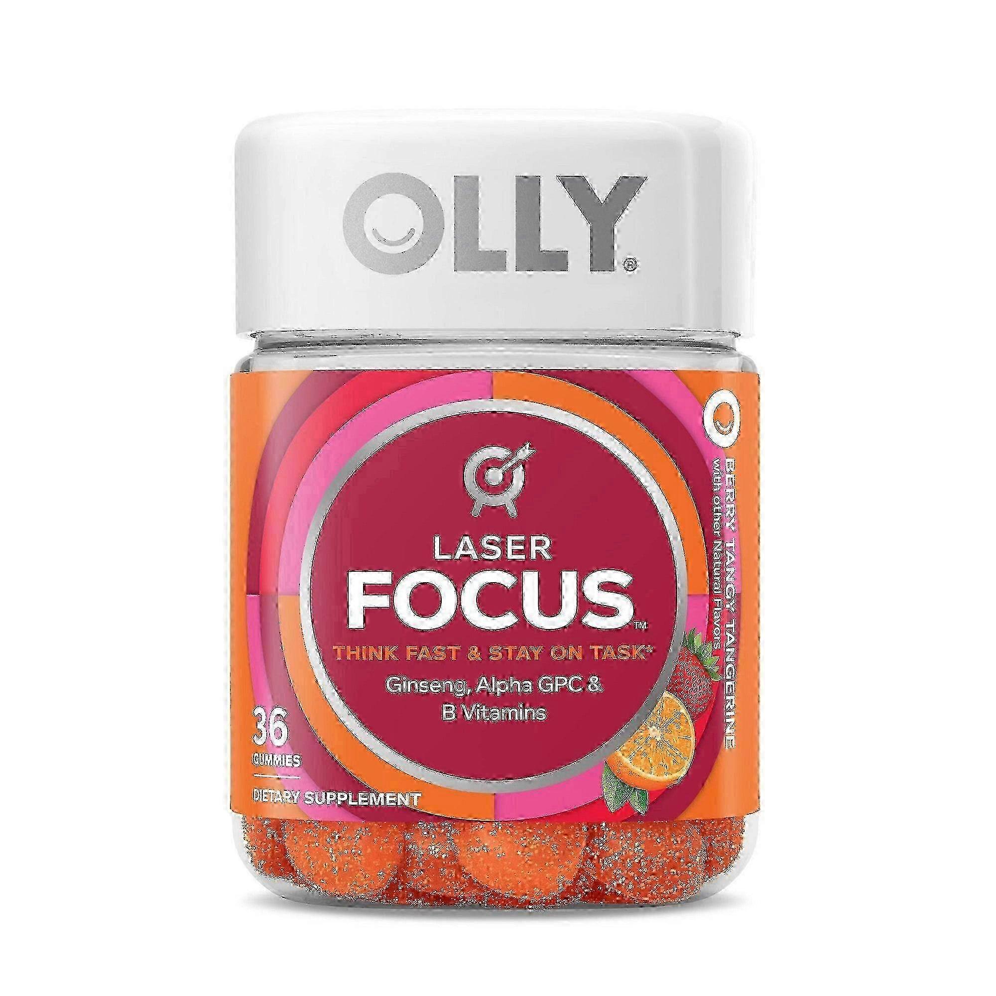 Olly Laser Focus Gummies, Berry Tangerine, 36 Ea