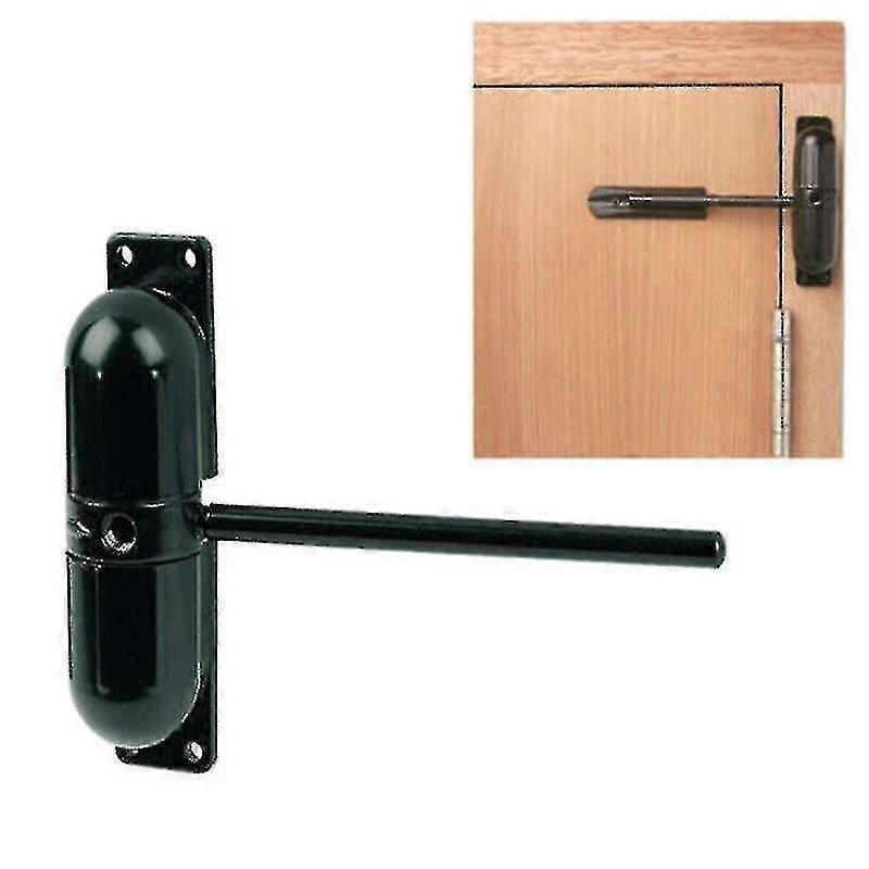 Changsha Liuzhou Electronic Commerce Black 20-70kg Zinc Alloy Adjustable Surface Mounted Automatic Spring Door Closer Door Hardware