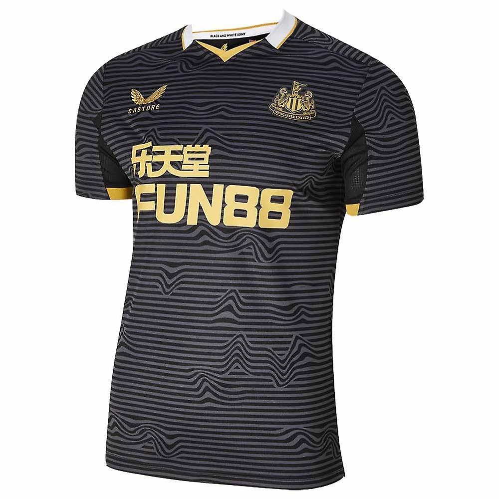 Castore 2021-2022 Newcastle United Away Shirt Black Medium Adults