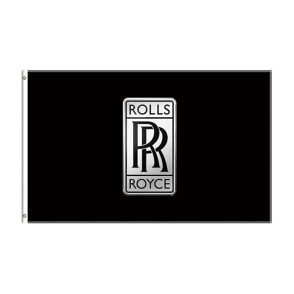 Bolongking 3x5 Ft ROLLS ROYCE Flag Polyester Printed Racing Car Banner For Decor A 90x150cm