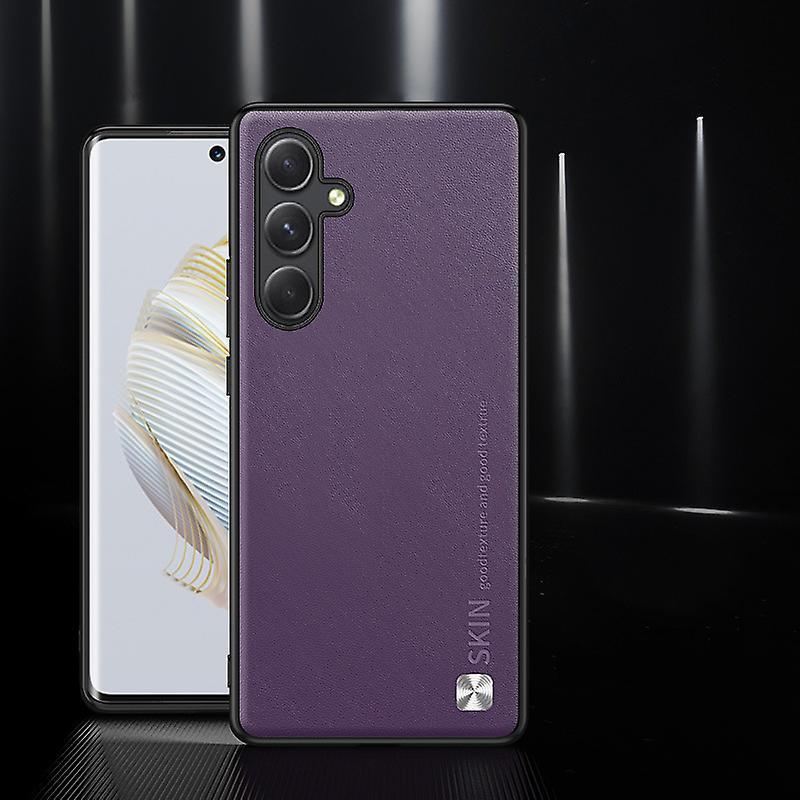 Frusde For Samsung Galaxy A55 5G Case, Leather Case For Samsung Galaxy A55 5G Shockproof Anti-Scratch Purple