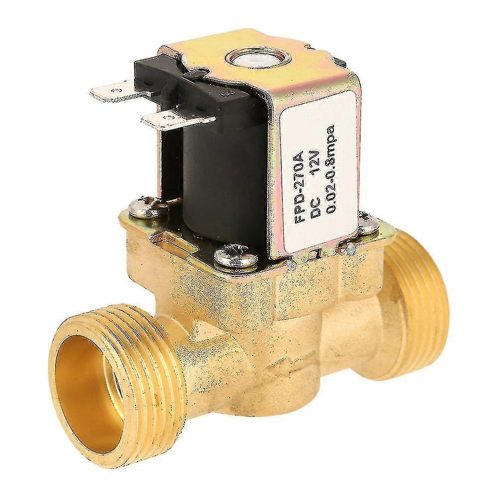 Aromujoy Dc 12v G3/4 Normally Closed Electric Solenoid Valve Brass Solenoid Valve Nc Solenoid Valve