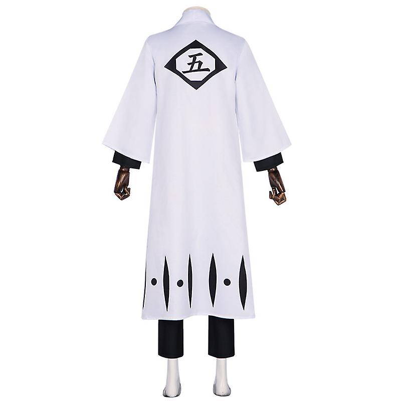 Szlcv Anime Bleach Cosplay Costume Unisex Captain Kimono Suit Aizen Sousuke Kuchiki Byakuya Die Pa Unohana Outfits Halloween Party L 5