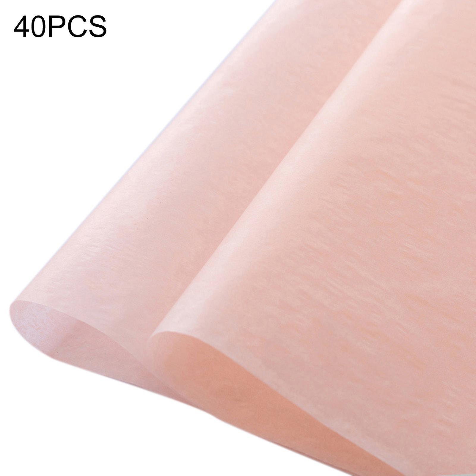 Reheyre 40Pcs/Set Tissue Paper Wear-resistant Multi-purpose Easy Matching Gift Wrap Tissue Paper for Flower Champagne