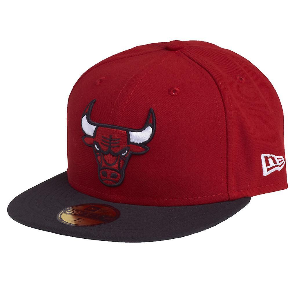 New era 59FIFTY Cap - NBA Chicago Bulls red / black 7 3/8 - (58,7cm)