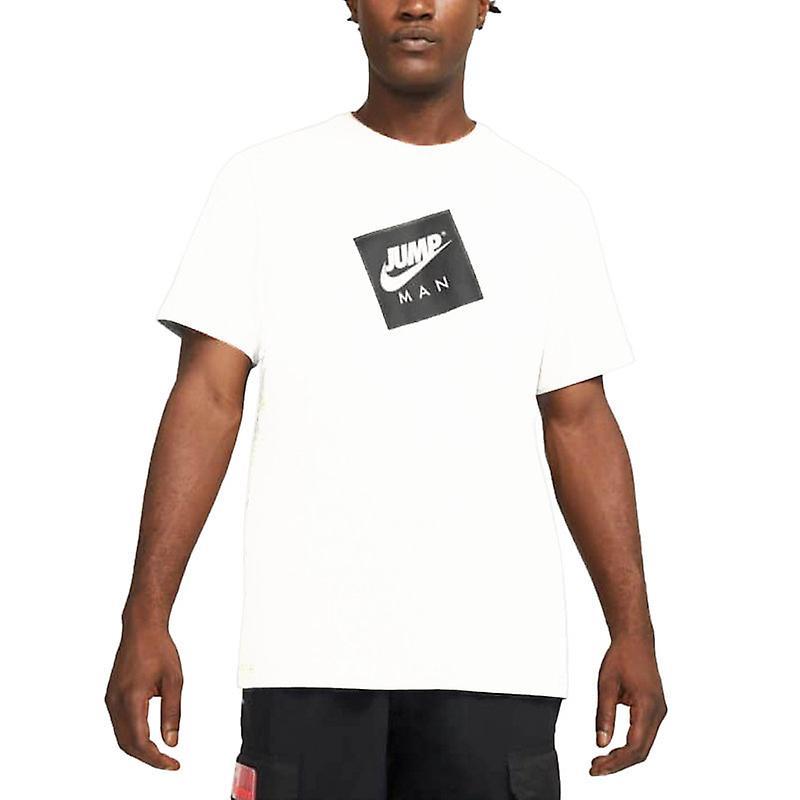 Nike Air Jordan Mens T Shirts Crew Neck Athletic Cotton White L