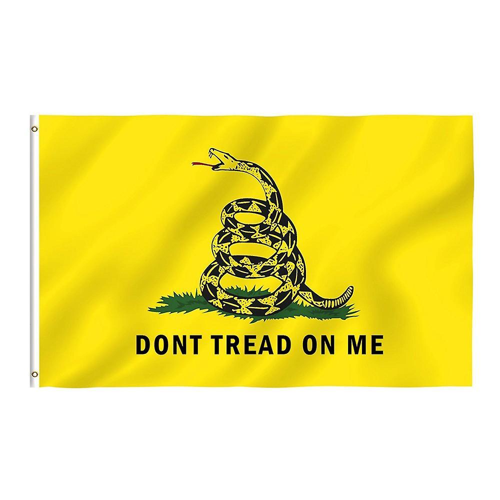 Baodan Yellow Snake Tea Party Culpeper Dont Tread On Me Flag 3x5FT Banner