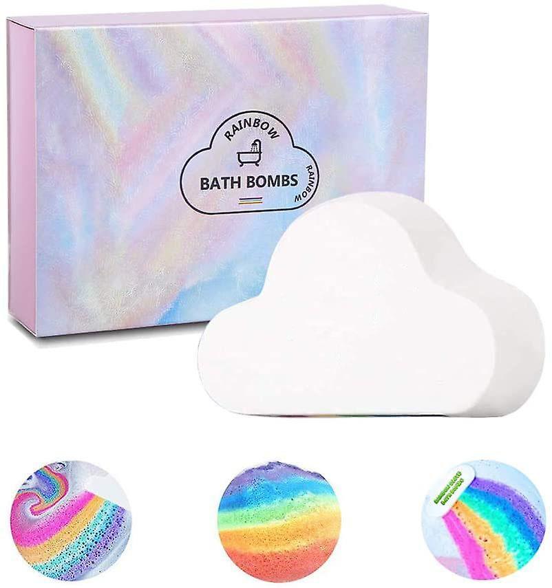 unbrand Large Bathtub Bombs, Organic Craft Rainbow Bubbles Bathtub Gift Set