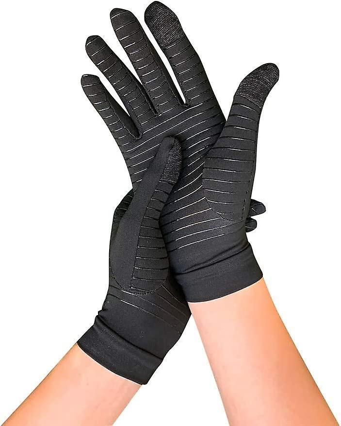 Ciuu Compression Gloves with Fingers Copper Gloves for Arthritis Pain Relief Compression Typing Gloves for Men, Full Finger Arthritis Gloves Women ...