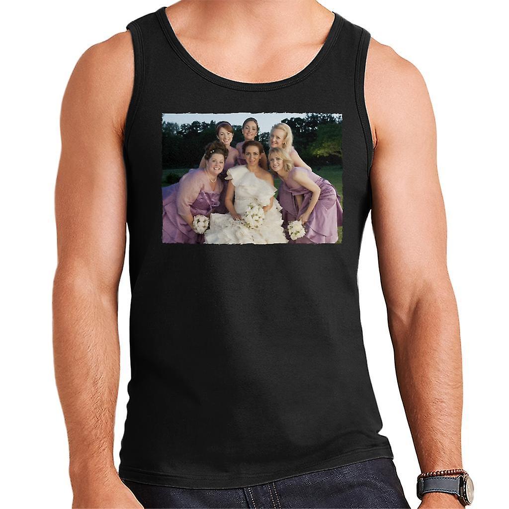 Bridesmaids Bridal Party Wedding Photo Men's Vest Black Large