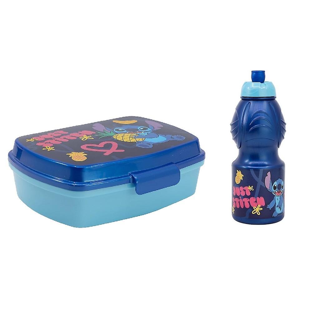 2-Pack Disney Lilo & Stitch Lunch Box and Pop-Up Water Bottle