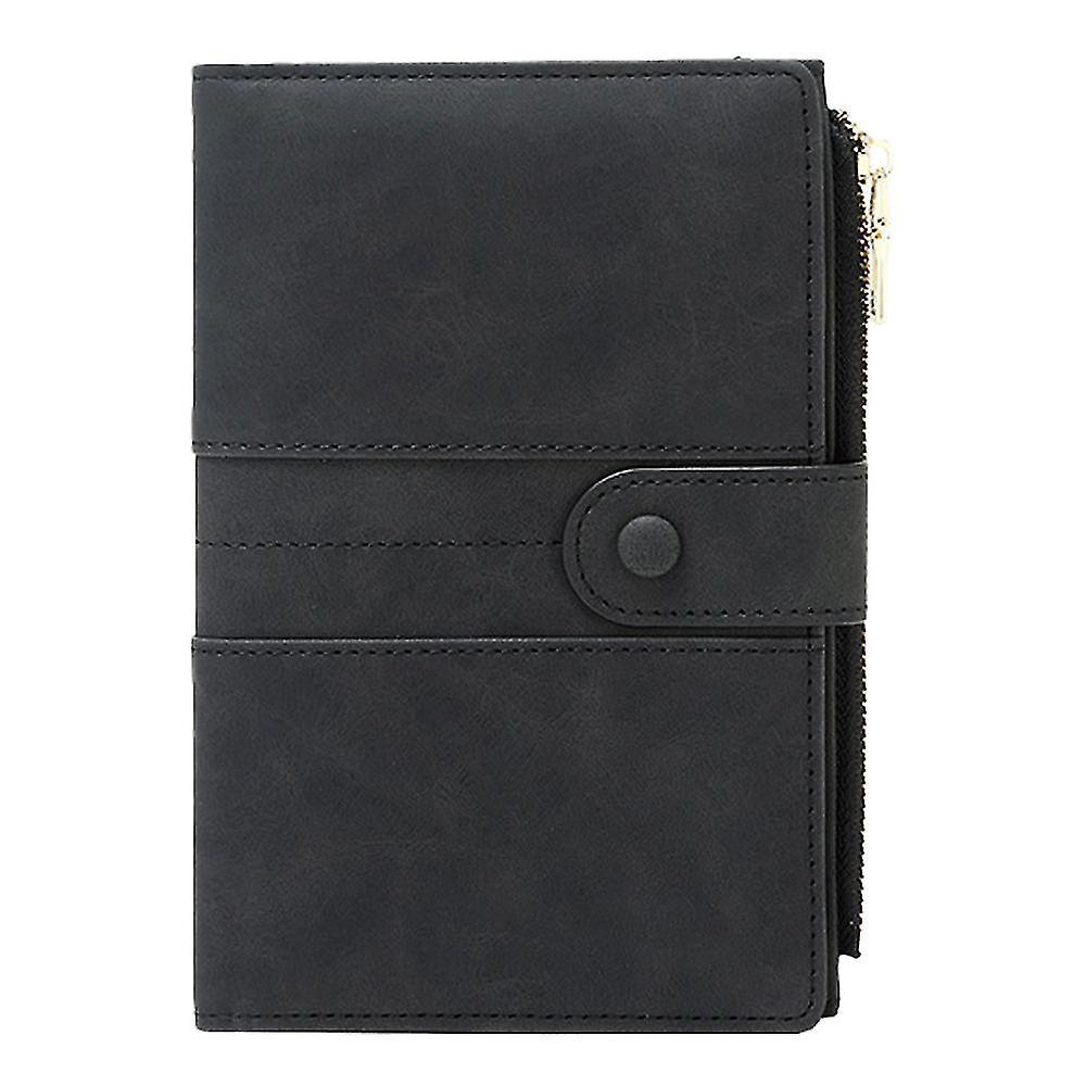 KDSKSC Passport Holder For Men And Women, Rfid Passport And Vaccine Card Holder Combo, With Credit Card Holder And Zipper Pocket black