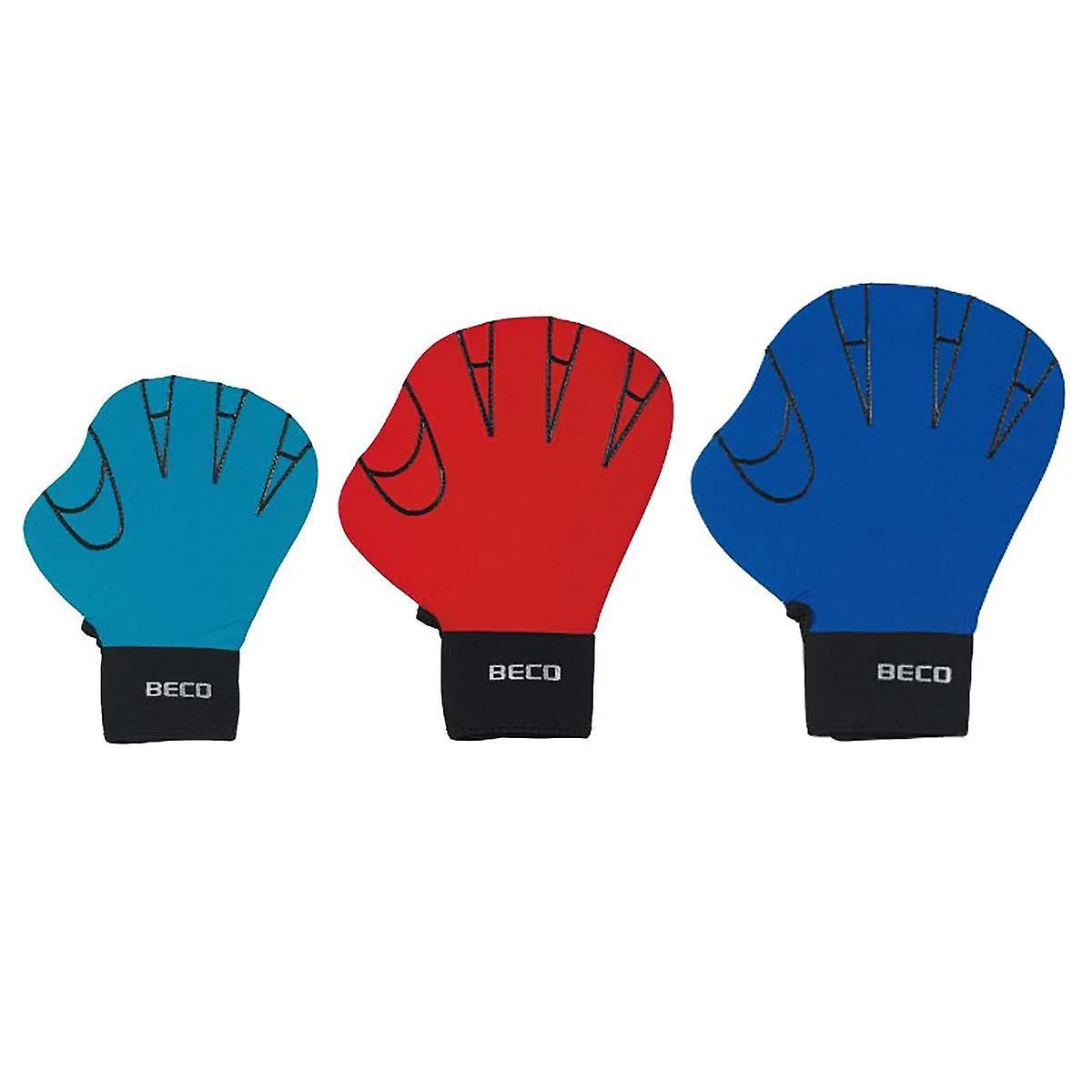 Beco Full Swimming Gloves - Open - Mens Red UK M