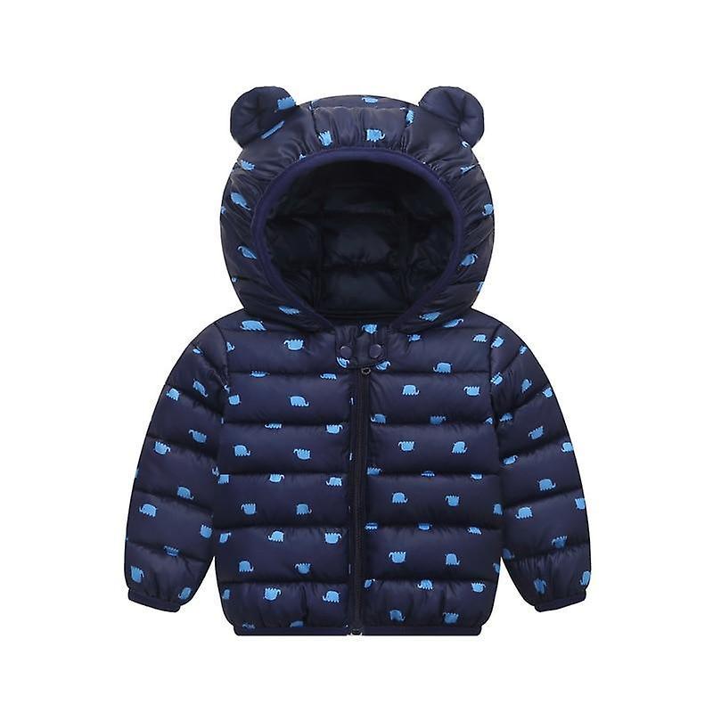 Slowmoose Autumn/winter Hooded Jackets For And Navy blue 24M