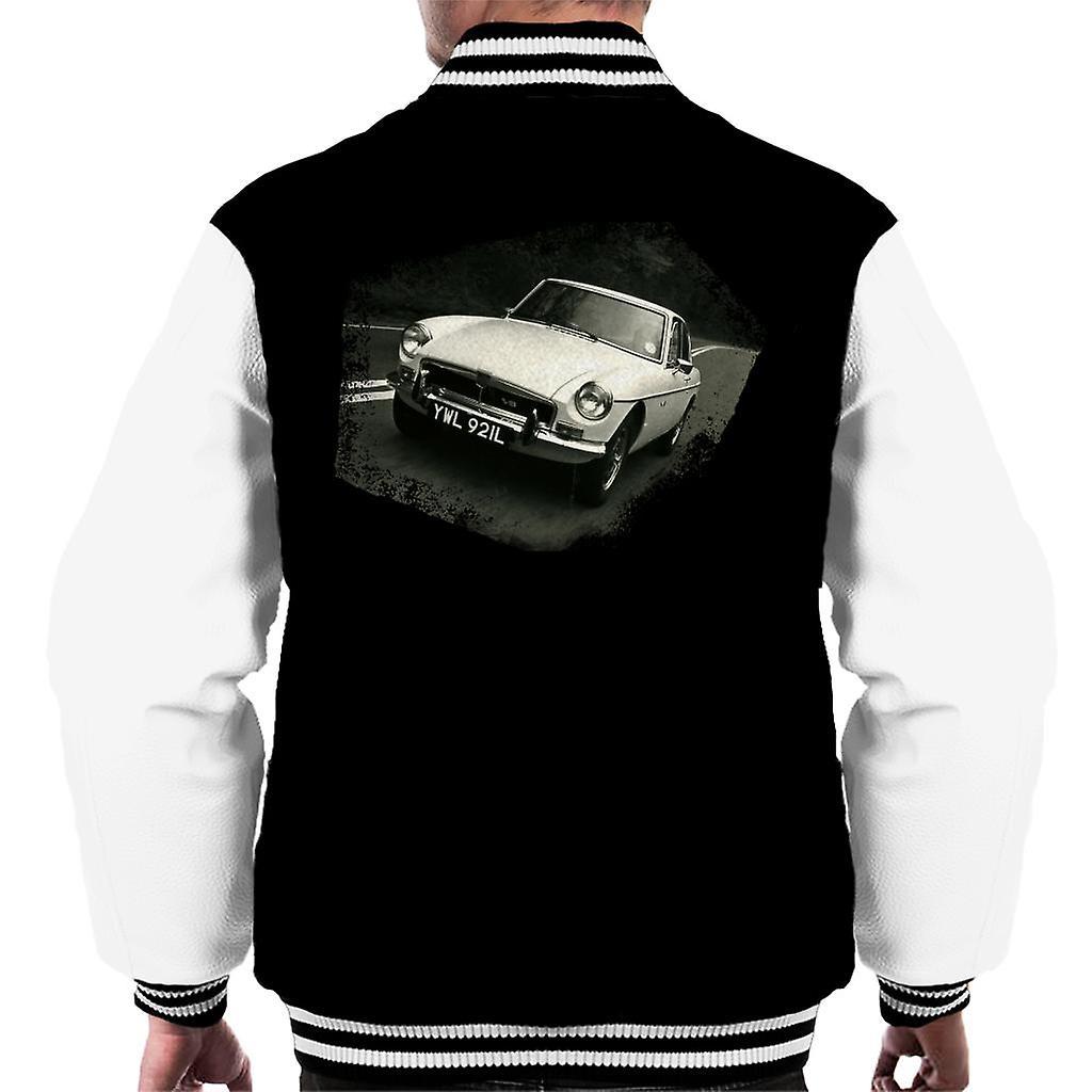 MG On The Road British Motor Heritage Men's Varsity Jacket Black/White XX-Large