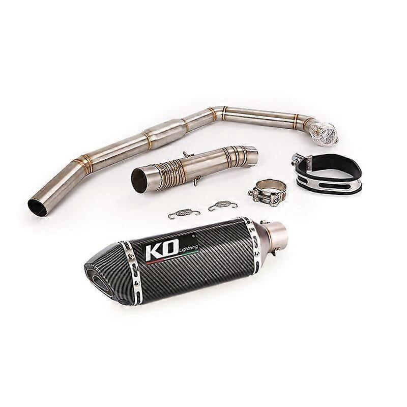 Arysiedder For Honda CBR300R CB300F Until 2017 51mm Motorcycle Exhaust Pipe System Front Mid Link Tube Muffler Tail Tip Escape DB Killer Model 10