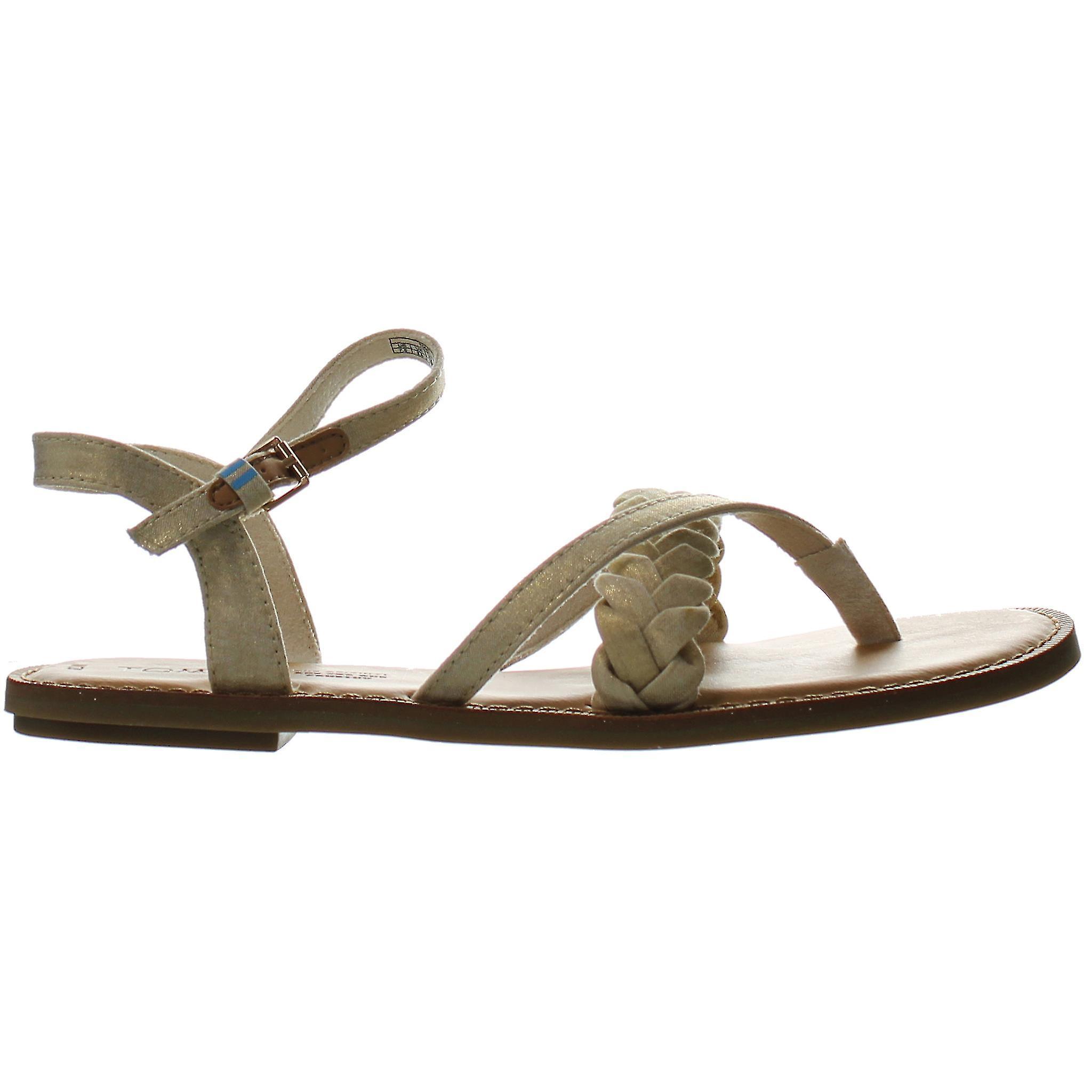 Toms Lexie Strap Up Beige Synthetic Womens Sandals 10013455 UK 6.5 EU 39 US 8.5