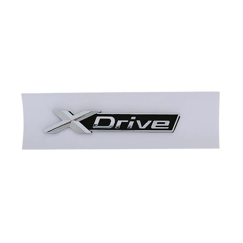 Hikig 3d Abs Logo Xdrive Emblem Car Trunk Badge For Bmw F30 520d X3 E83 E61 E90 320i 528i F02 525d X1 X5 X6 Xdrive Sticker Accessories Chrome 13-20