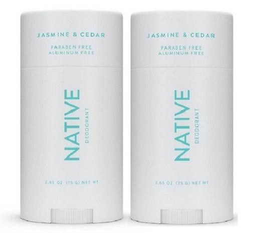 Native Jasmine & Cedar Deodorant 2 Pack