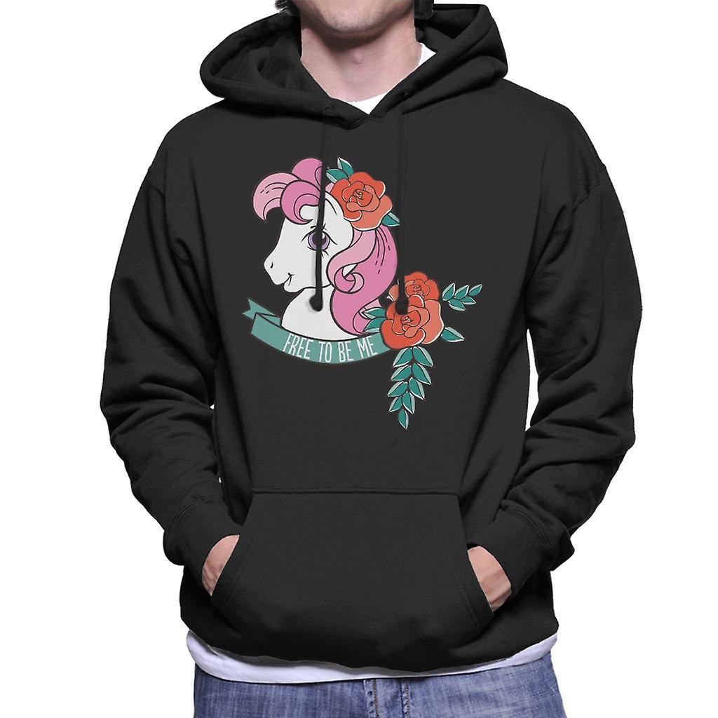 My Little Pony Free To Be Me Men's Hooded Sweatshirt Black Large