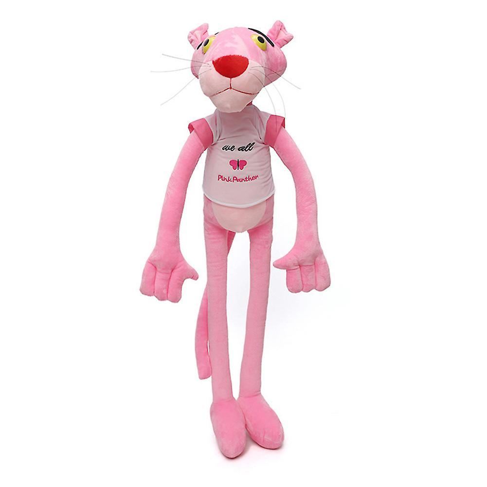 Hislaves 60cm Cartoon Pink Panther Animal Soft Huggable Doll Stuffed Plush Toy Kids Gift Clothes