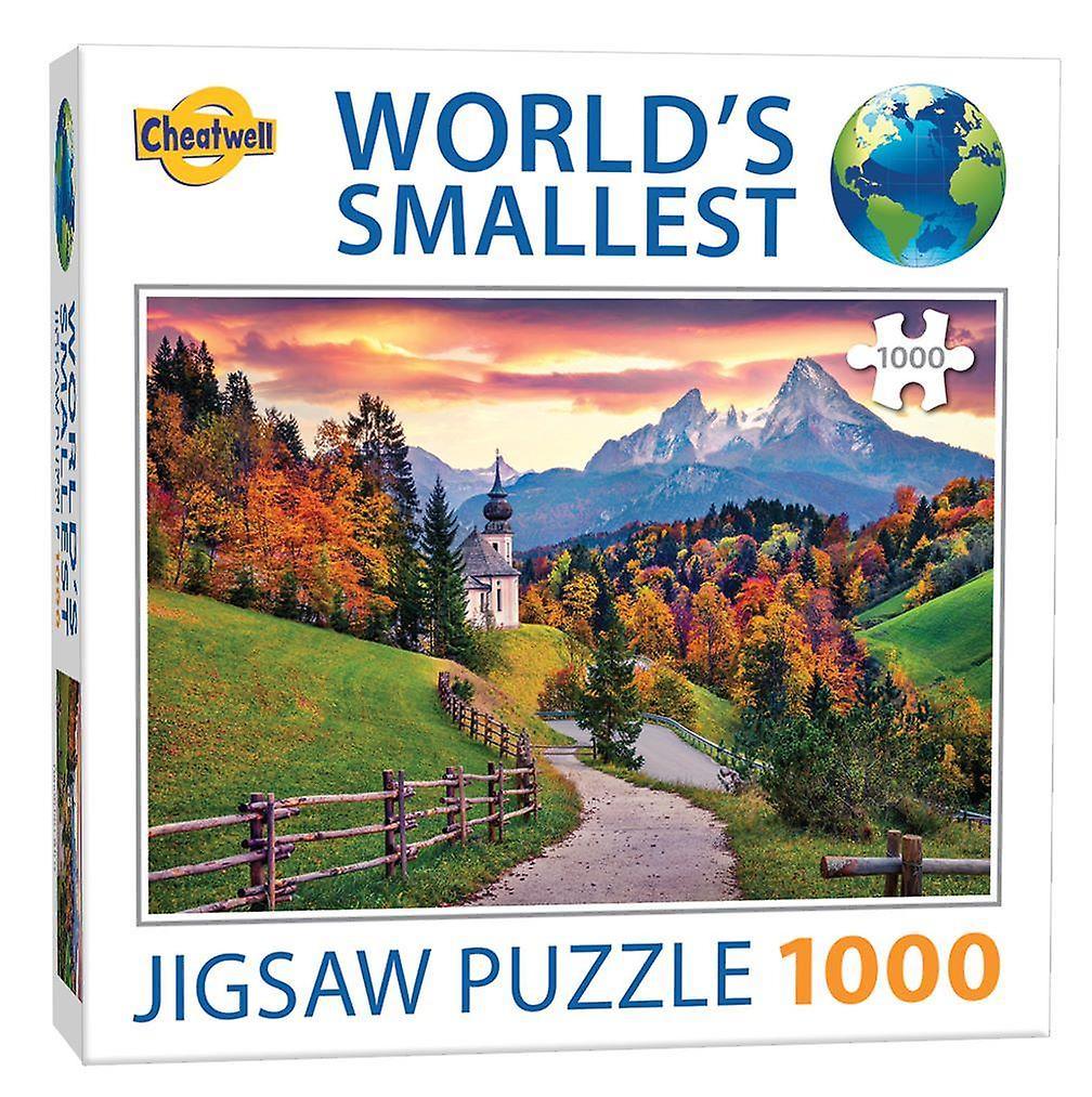 Cheatwell World's Smallest Jigsaw Puzzle - Bavarian Alps (1000 Pieces)