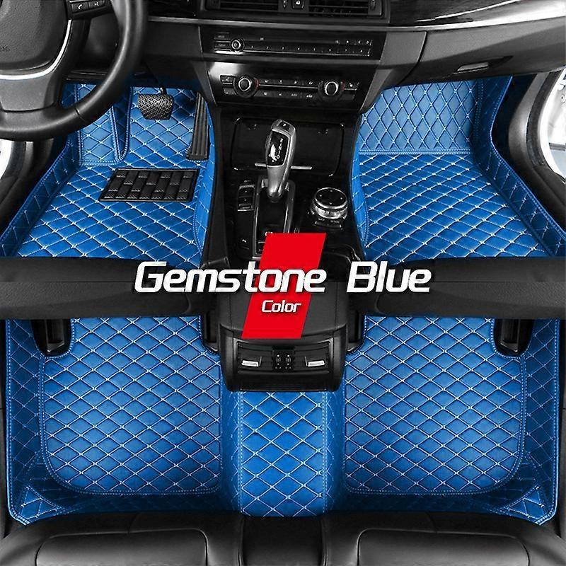 Jelivey For MG4 EV MG Mulan EH32 2022 2023 2024 Car Floor Mats Carpet Anti-dirt Pad Leather Mat Car Mats Luxury Car Accessories Interior blue 1set ...