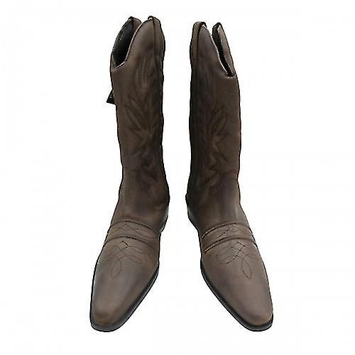 Gringos Woodland Mens High Clive Western Cowboy Boots Black 8 UK